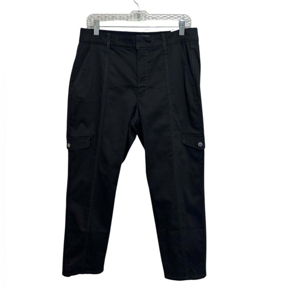 NWT WHBM Outlet High Rise Utility Crop Pants in Black - Size 12